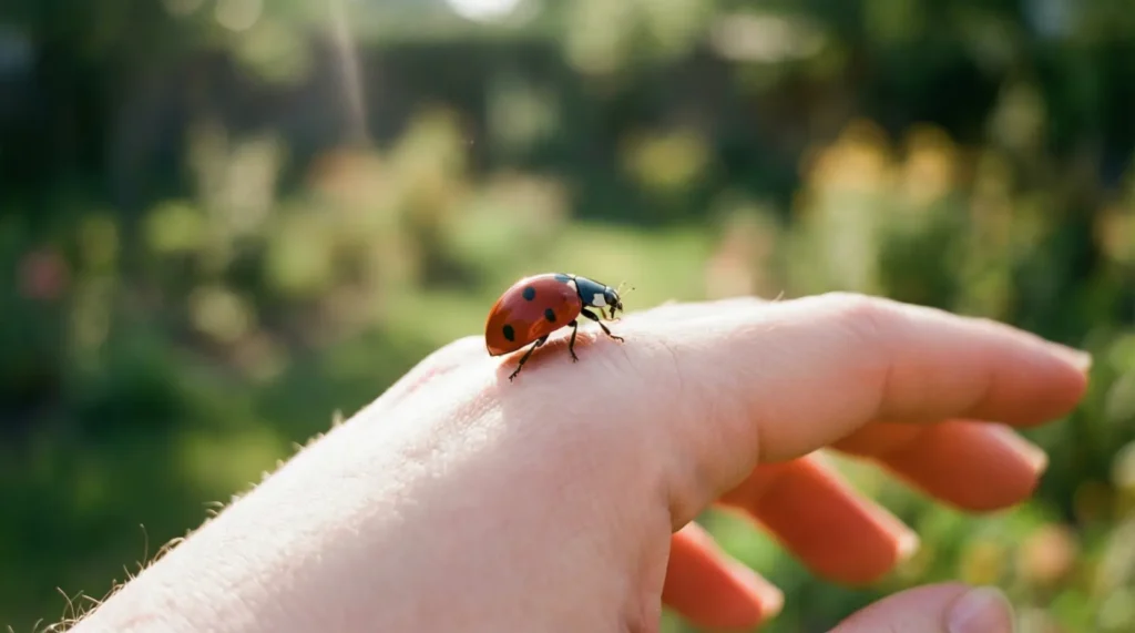 what does it mean when a ladybug lands on you