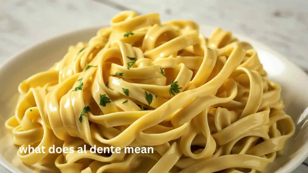 what does al dente mean