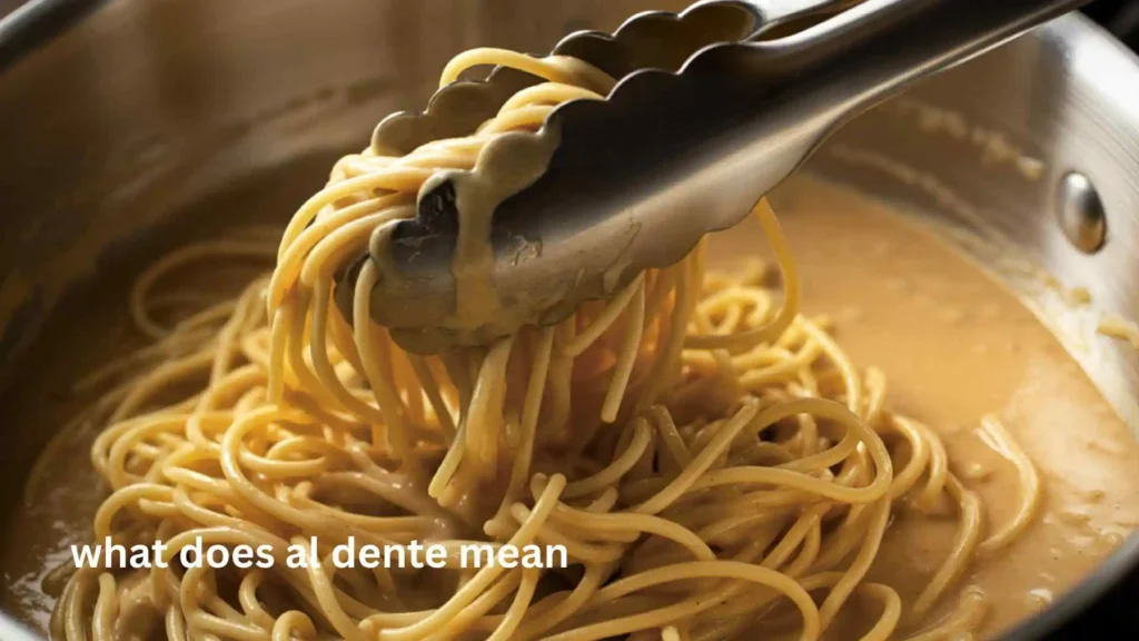 what does al dente mean