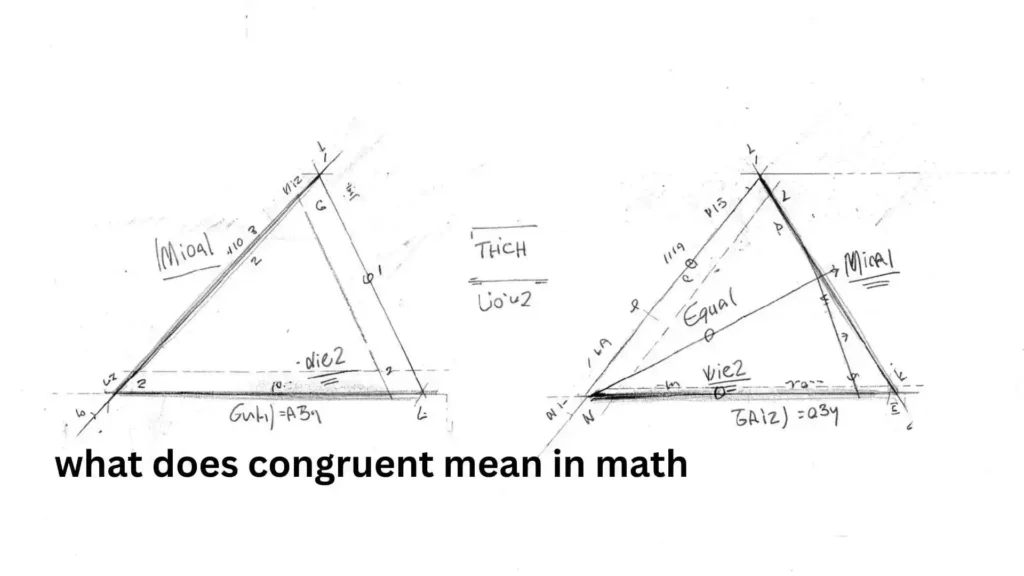 what does congruent mean in math