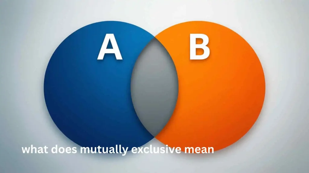 what does mutually exclusive mean
