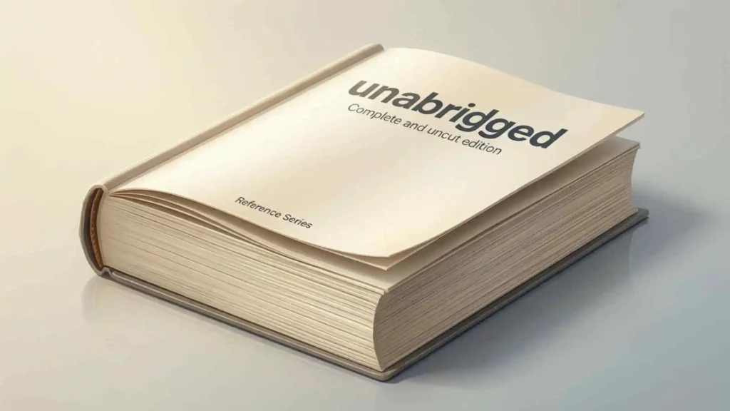 what does unabridged mean