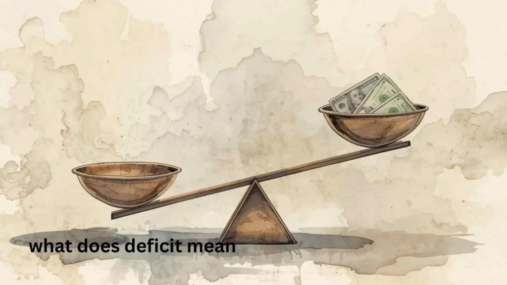 what does deficit mean